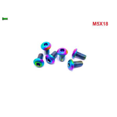 M5x18 śruba tytanowa gr2 imbusowa iso 7380 śruby tytanowe kolorowe śrubki